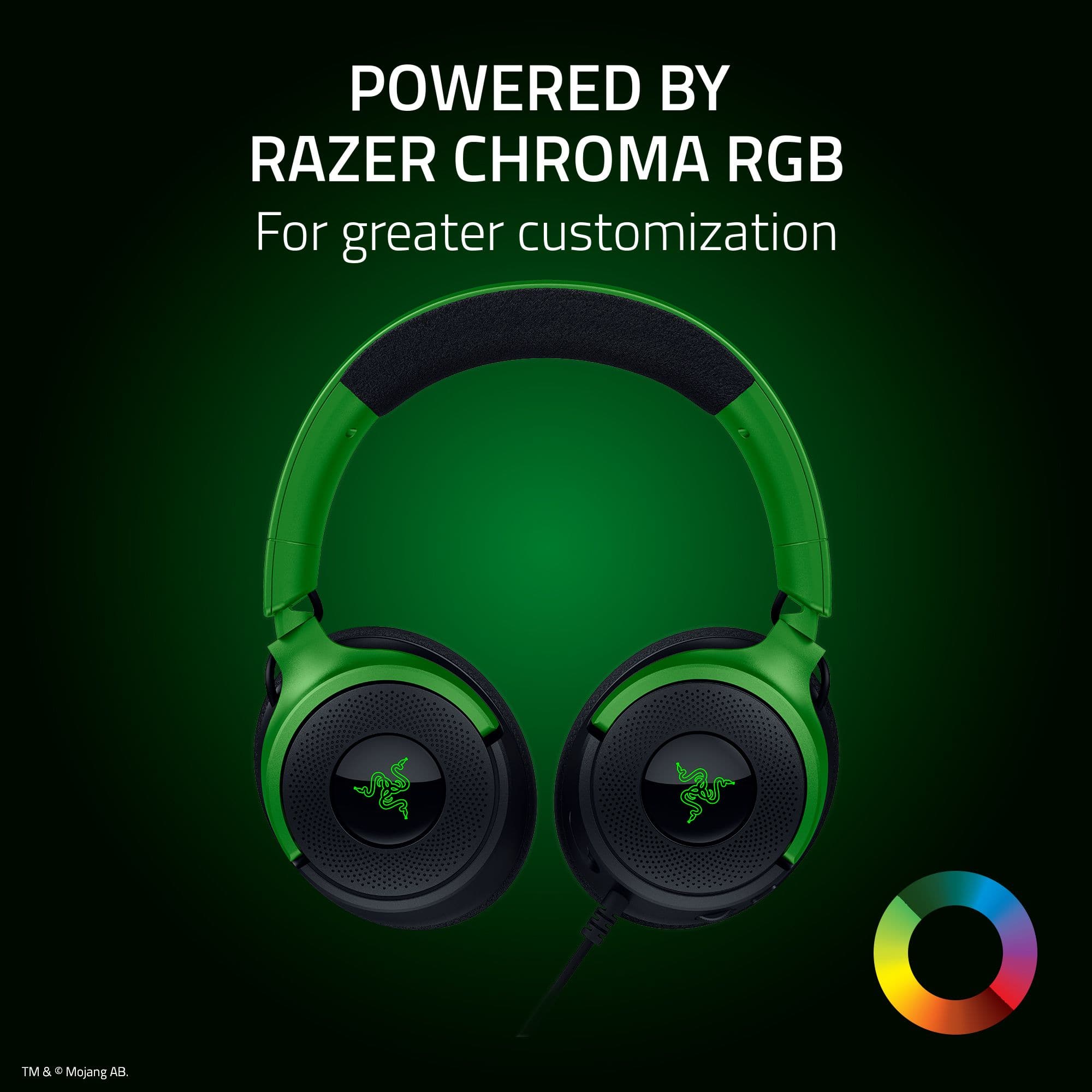 Powered by Razer Chroma RGB for greater customization.