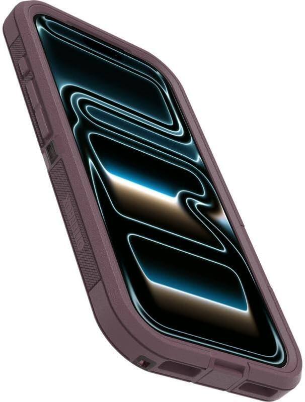 Back. OtterBox - OtterBox iPhone 17 Pro, Bundle: Defender Series XT Case & Screen Protector - Snaps on MagSafe - Rugged & Durable - Dusk Reverie (Purple).