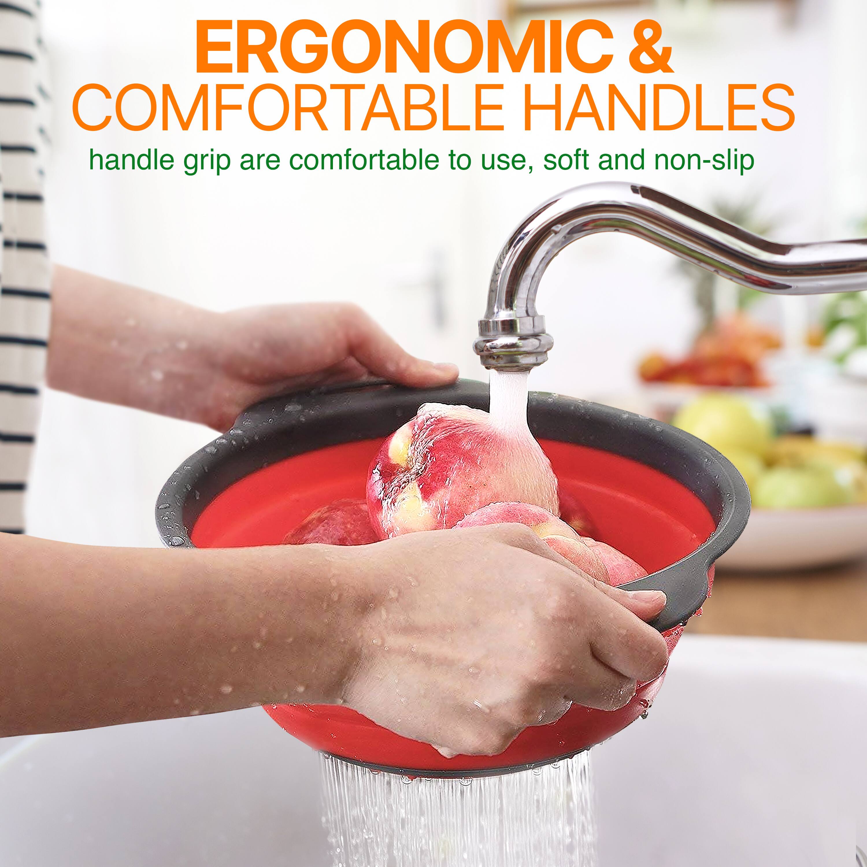 ERGONOMIC & COMFORTABLE HANDLES  
handle grip are comfortable to use, soft and non-slip