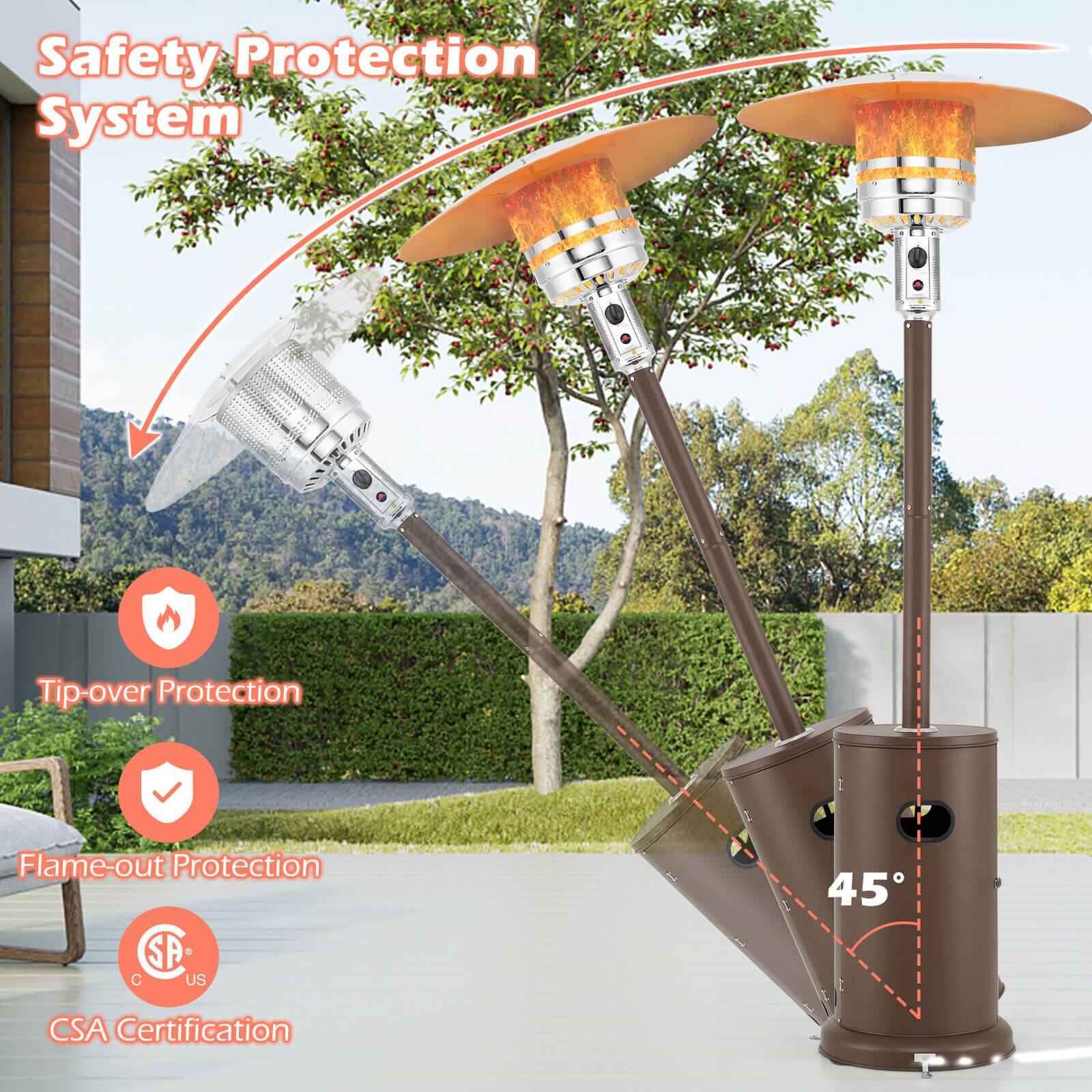 Safety Protection System

- Tip-over Protection
- Flame-out Protection
- CSA Certification