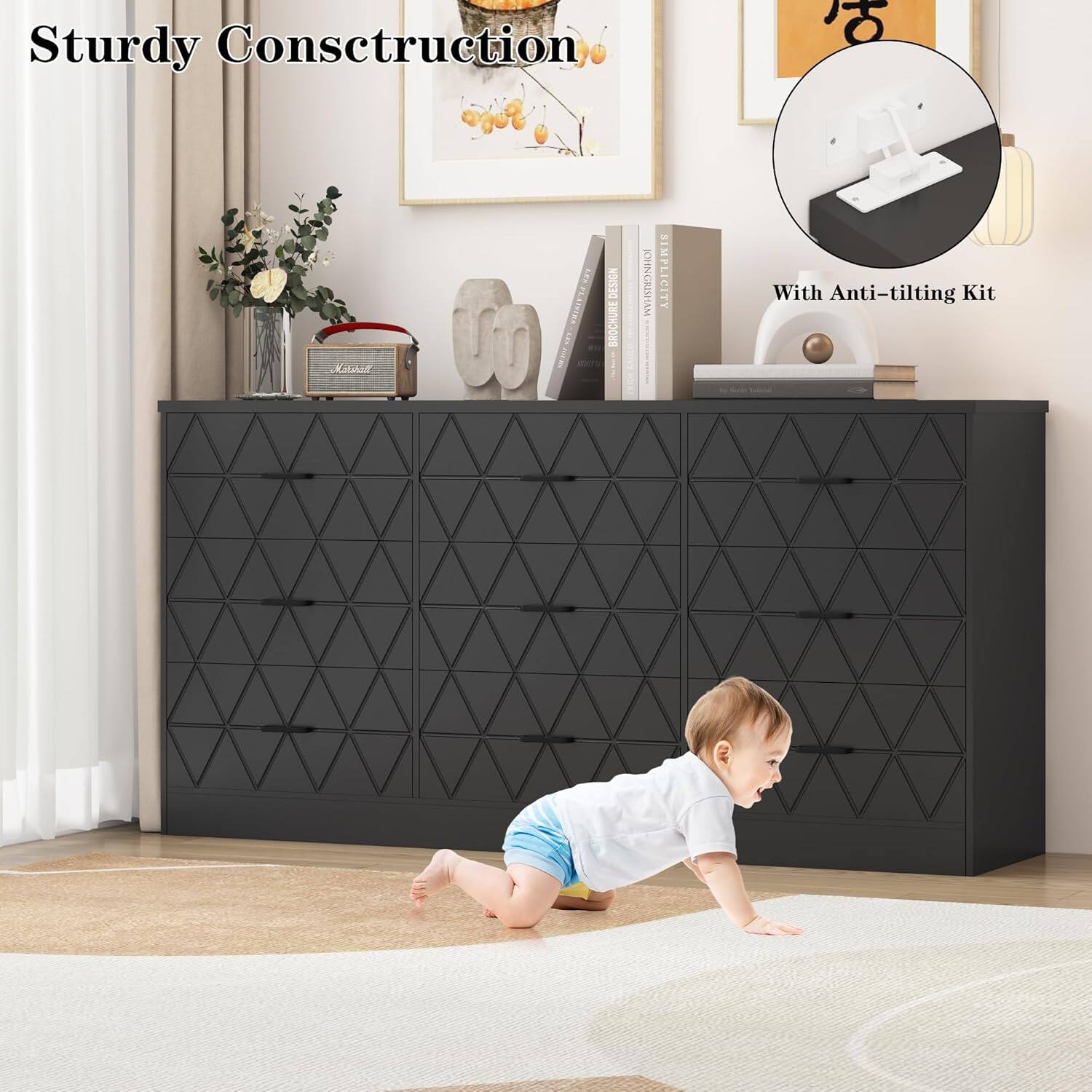 Sturdy Construction

With Anti-tilting Kit