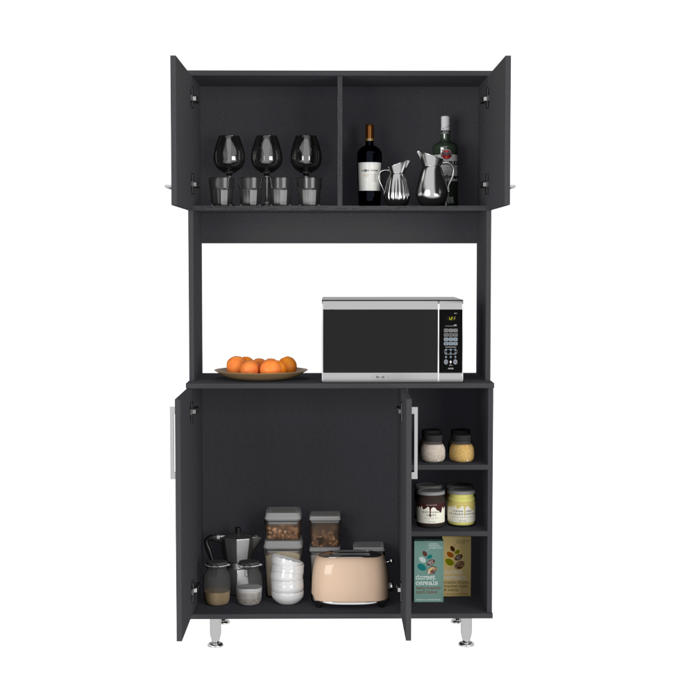 Treevol Furniture - Pantry Cabinet Delaware - Black