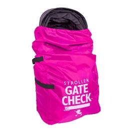 J.L. Childress - Gate Check Bag for Single & Double Strollers, Neon Height 46" - Pink