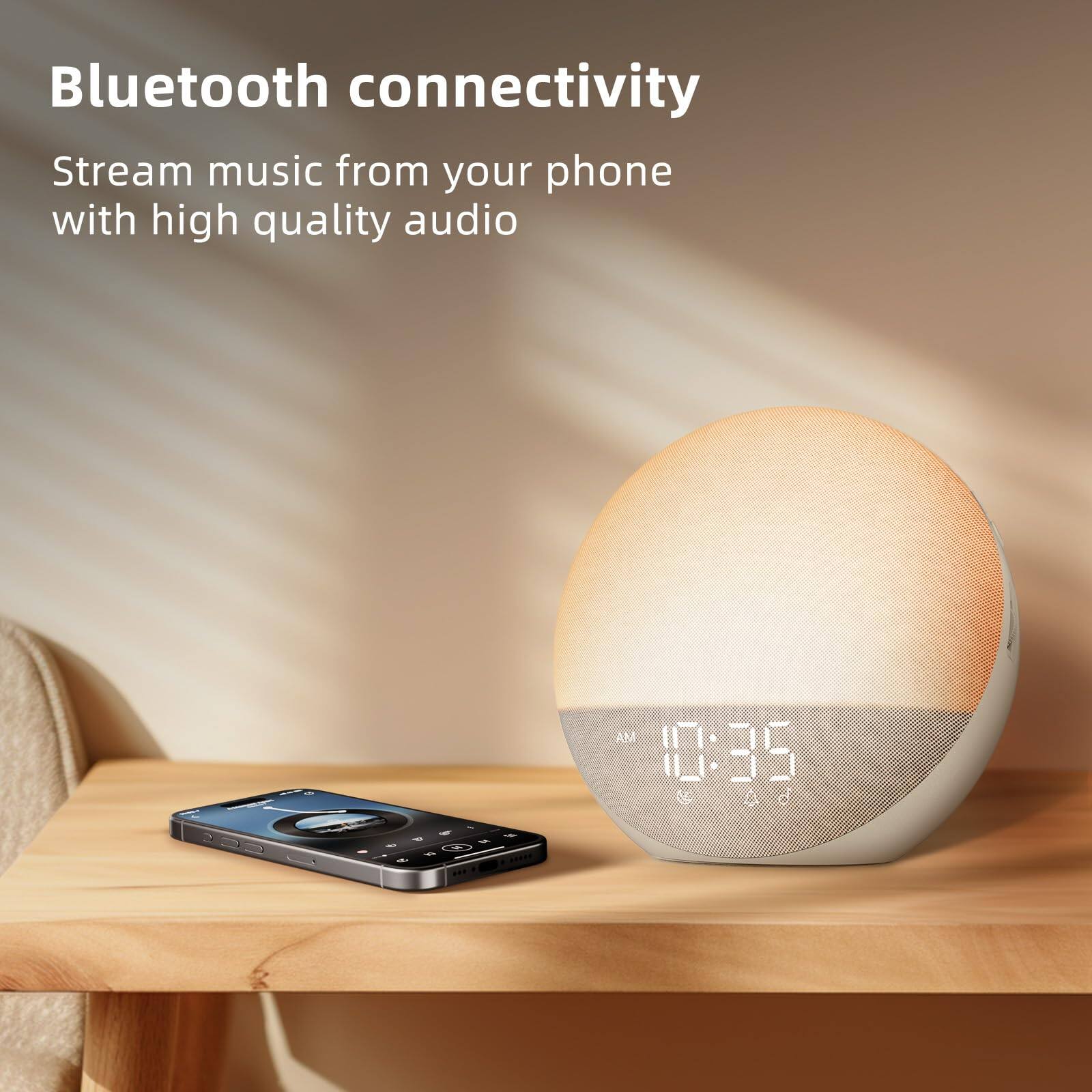 Bluetooth connectivity  
Stream music from your phone with high quality audio