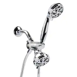 OAKBROOK - Chrome PVC 5 settings Showerhead Combo 1.8 gpm - Silver