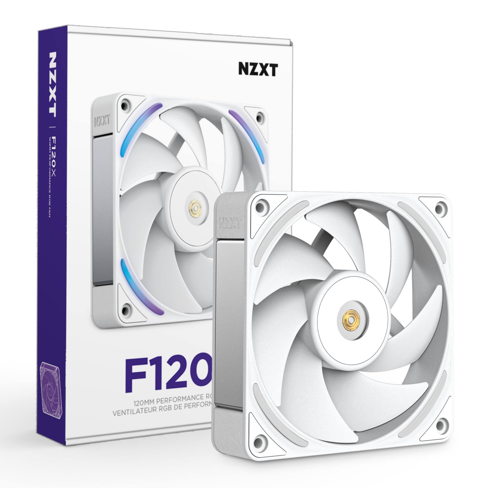 NZXT F120  
120MM PERFORMANCE RGB  
VENTILATEUR RGB DE PERFORMANCE