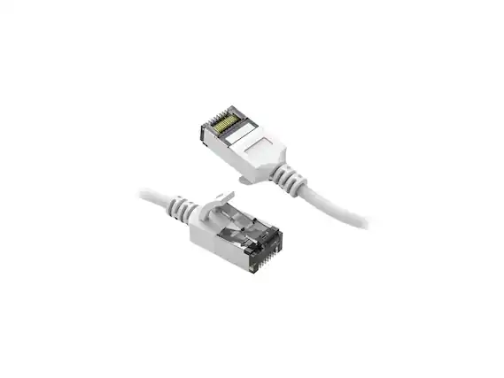 Front. Nippon Labs - Nippon Labs 60CAT8-7-30WT 7ft Cat8 White U/FTP 30AWG 40Gbps RJ45 Patch Cord.