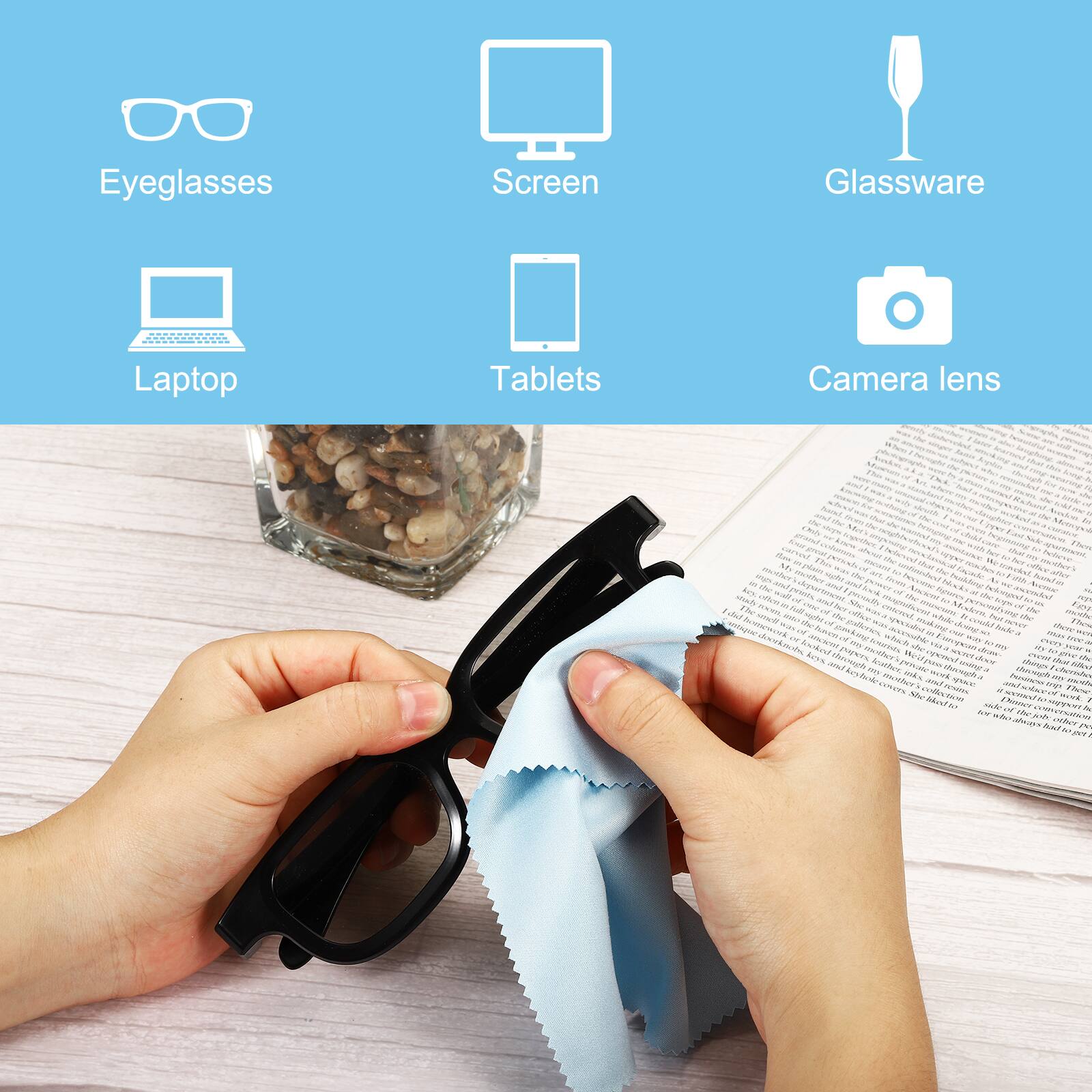 Eyeglasses Screen Glassware Laptop Tablets Camera lens