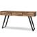 Angle. Simpli Home - Lowry Console Sofa Table - Distressed Golden Wheat.