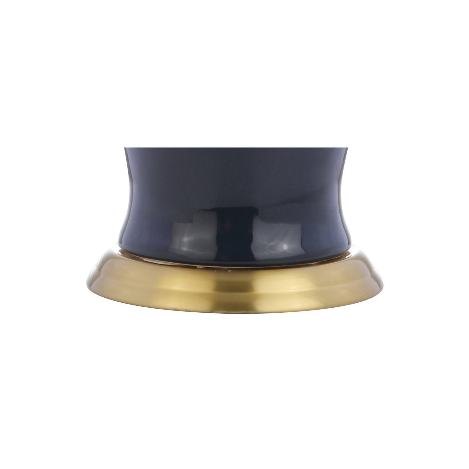 Alt View 7. Jonathan Y - Julian 29" Traditional Classic Ceramic Urn LED Table Lamp, Navy - Navy.