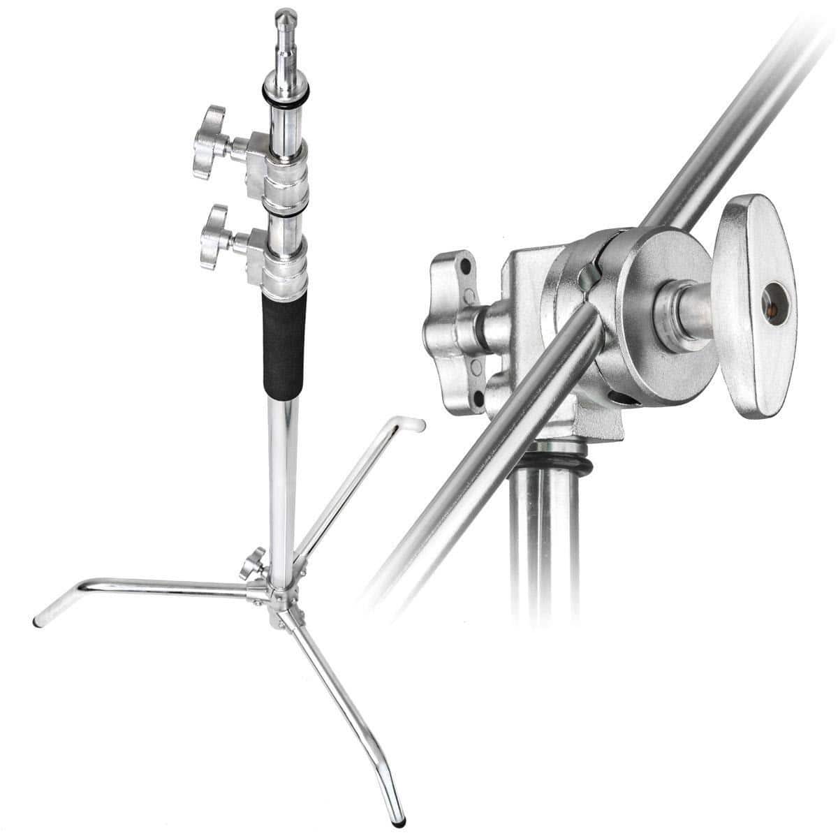 "Flashpoint - 10' C (Century) Light Stand on Turtle Base Kit w/40"" Grip Arm & 2 Gobo Heads and Baby Pin - Chrome (Kit Of 5)" price history on PriceWatchPro