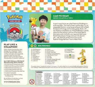 pokemon trading card game world championship deck Pokemon TCG: World Championship Decks 2025