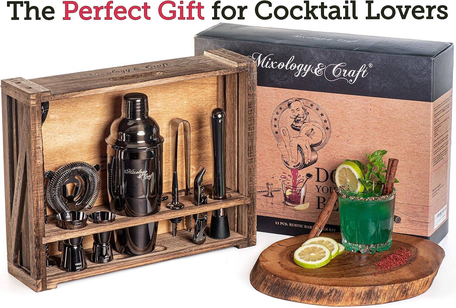 The Perfect Gift for Cocktail Lovers

Mixology & Craft

11 PCS. RUSTIC BAR KIT