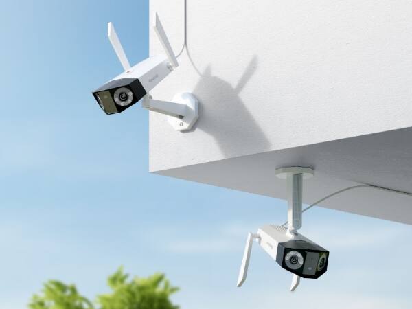 Left. Reolink - Reolink Duo 3 WiFi 16MP 180°Dual-Lens Security Camera Spotlight Night Vision Motion Track Smart Detection 24/7 Recording - White.