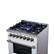Alt View 3. Forno Appliances - Massimo 4.32 Cu. Ft. Freestanding Dual Fuel True Convection Range with Air Fryer Basket - White.
