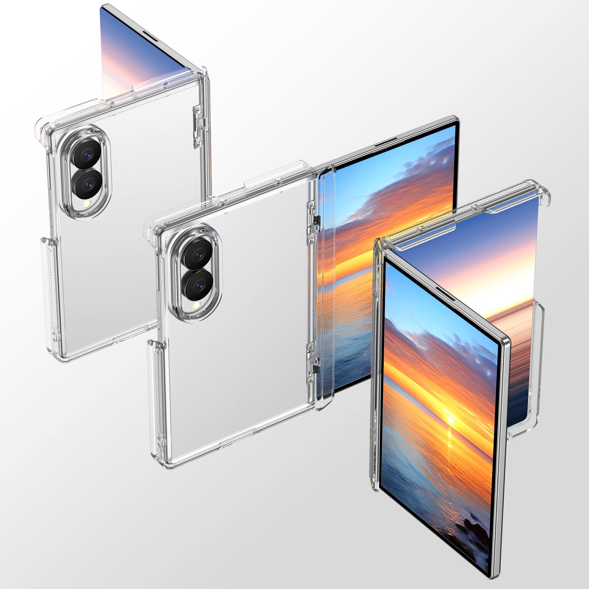 Dteck Hinge Protection Case for Samsung Galaxy Z Fold8,Slim Matte Hard ...