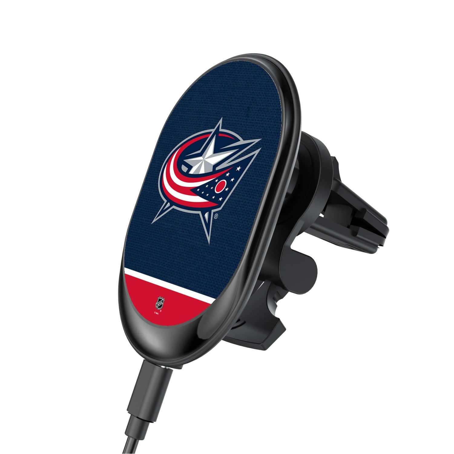 Keyscaper - Columbus Blue Jackets Wireless Magnetic Car Charger - Multicolor