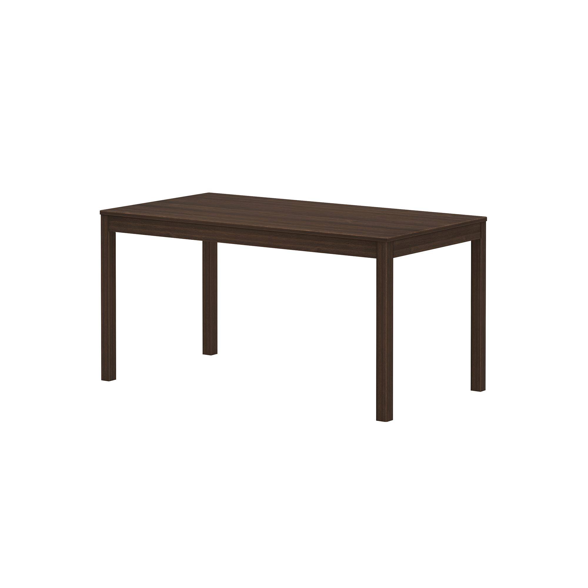 Alt View 3. Grain & Grove - Rectangular Dining Table (60in / 1524mm), Walnut - Walnut.