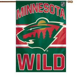 WinCraft - Minnesota Wild 28" x 40" Primary Logo Single-Sided Vertical Banner - Multicolor