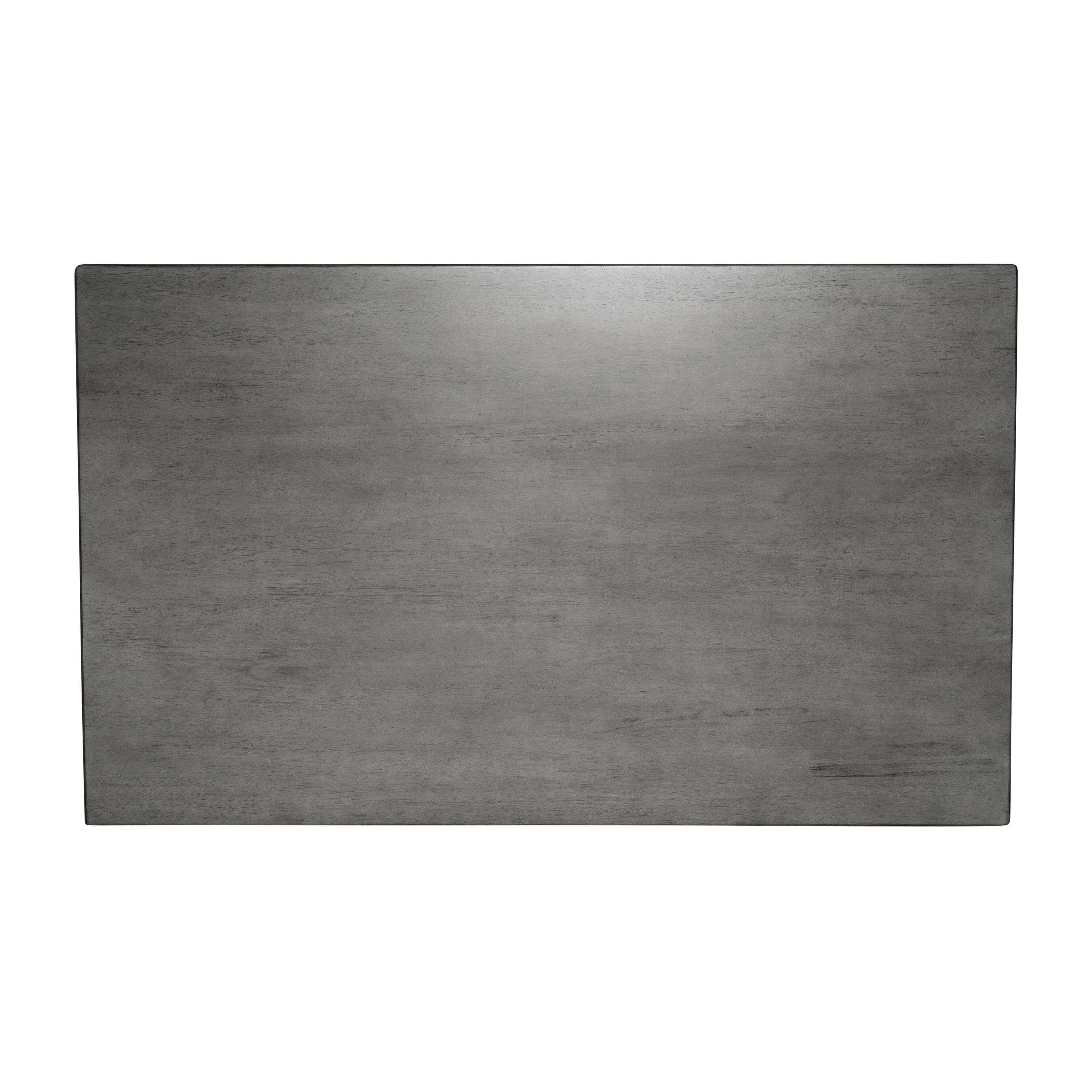 Alt View 10. Emma + Oliver - Milford Wooden Dining Table with Turned Wooden Legs - Antique Gray.