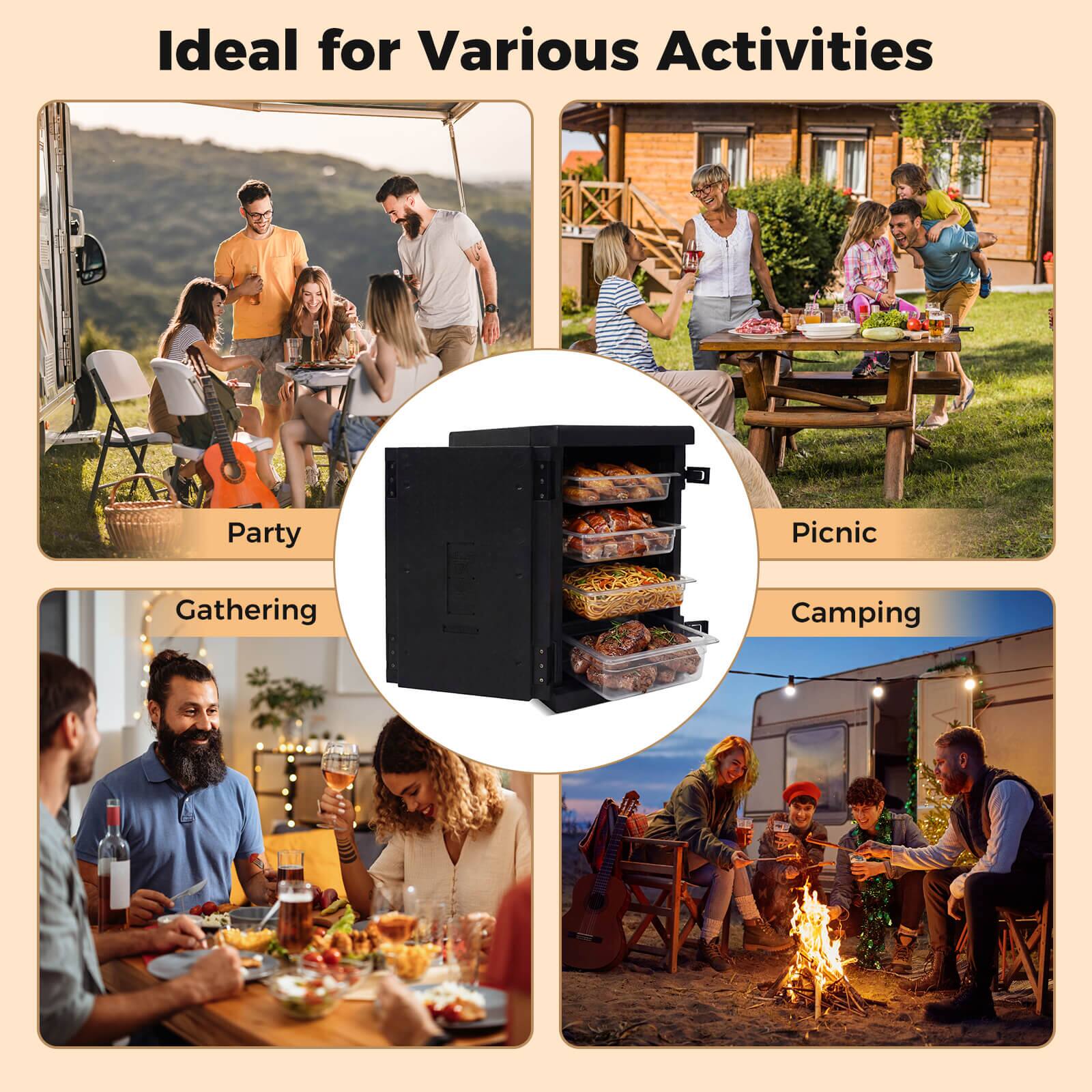 Ideal for Various Activities

- Party
- Picnic
- Gathering
- Camping