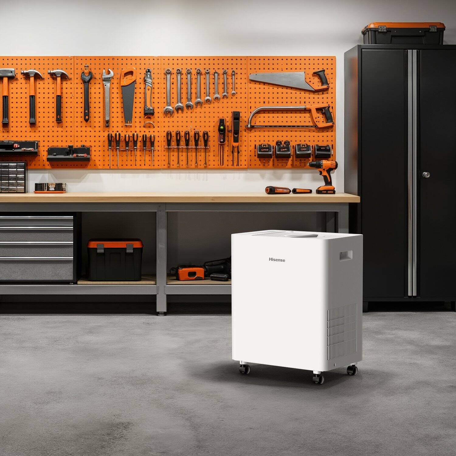 Alt View 23. Hisense - Hisense 50 Pint Lift-Up Dehumidifier in White - White.