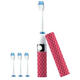 Pursonic - S53-PL Portable Sonic Toothbrush with 3 Brush Heads - Pink