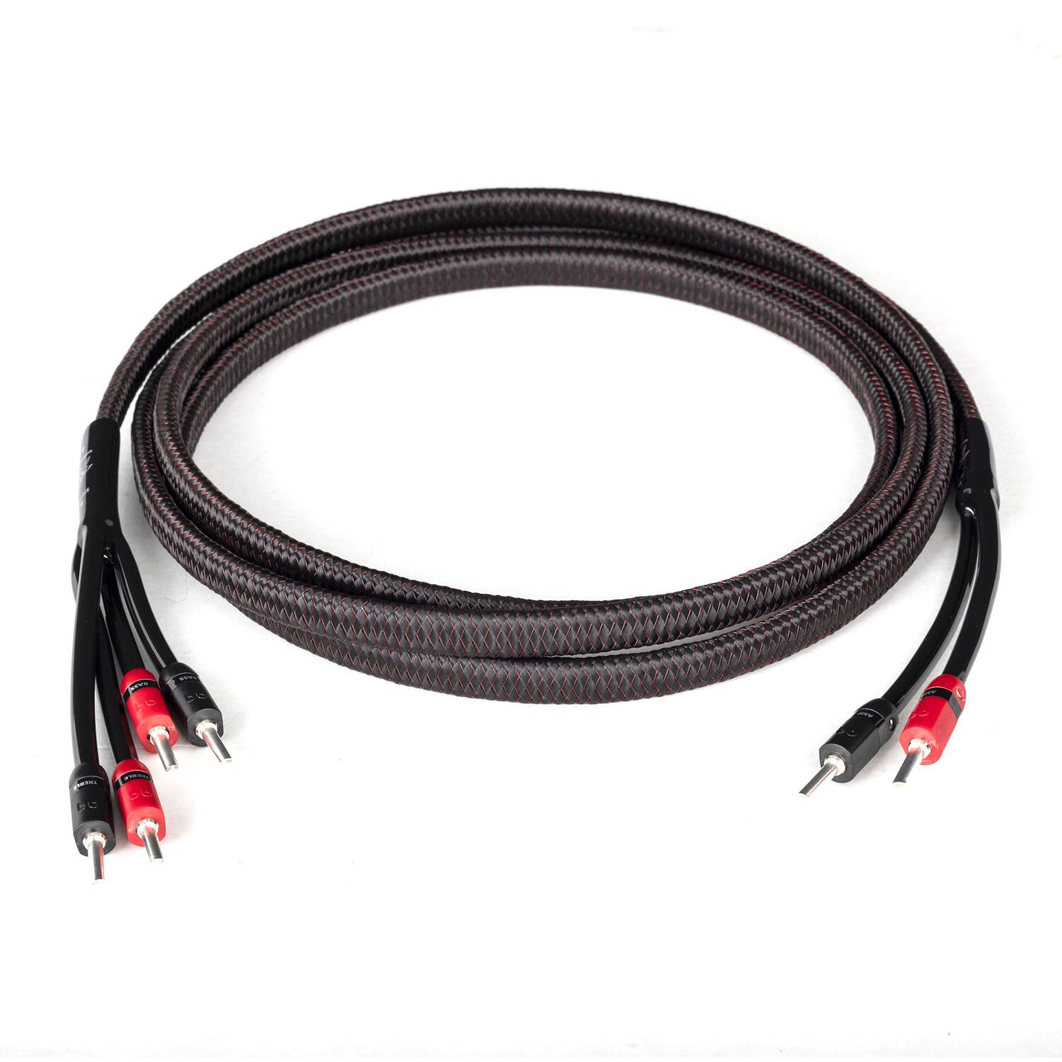 Alt View 27. AudioQuest - Rocket 33 Full-Range 16' Analog Speaker Cable w/ SureGrip 300 Connectors with Banana to Banana Connectors - Red on Black.