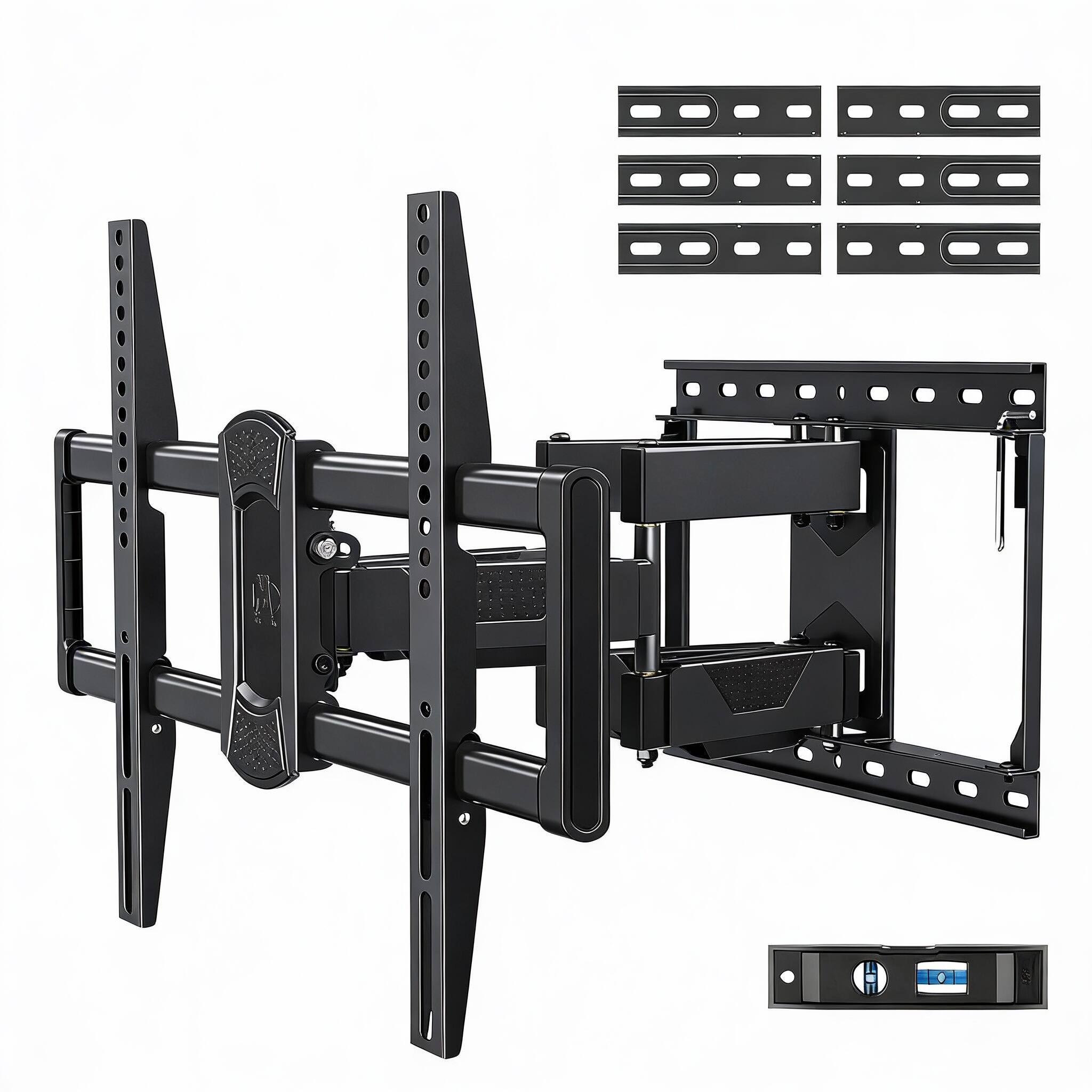 Front. Frangdom - UL Full-Motion TV Mount 42-84" Swivel Tilt 24" Studs 600x400 100lbs - BLACK Fits 24" Studs.