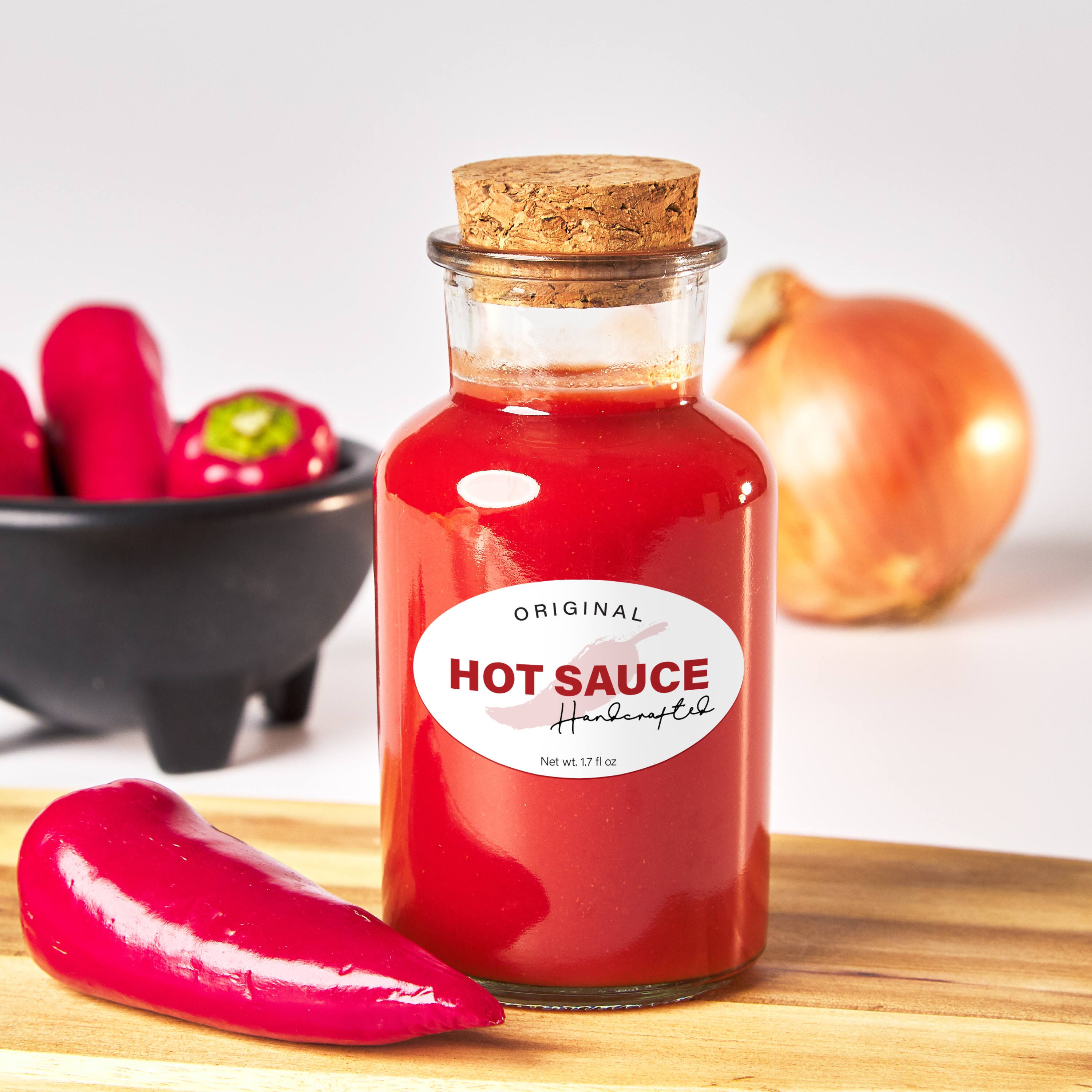 ORIGINAL HOT SAUCE  
Handcrafted  
Net wt. 17 fl oz