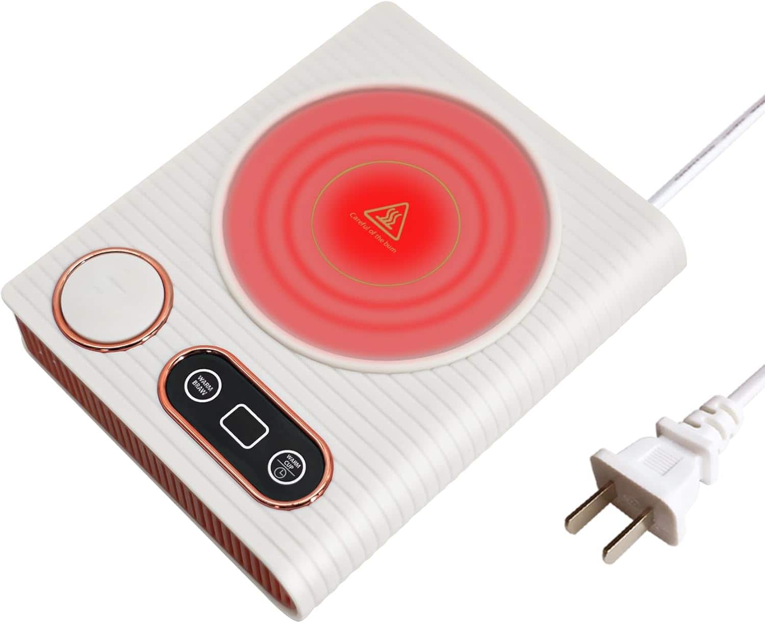 Schertz - 2-in-1 Electric Mug & Desk Heater with 3 Temp Settings - White