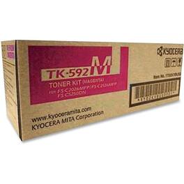 Kyocera - TK-592M Original Toner Cartridge - Laser - 5000 Pages - 1 Each - Magenta