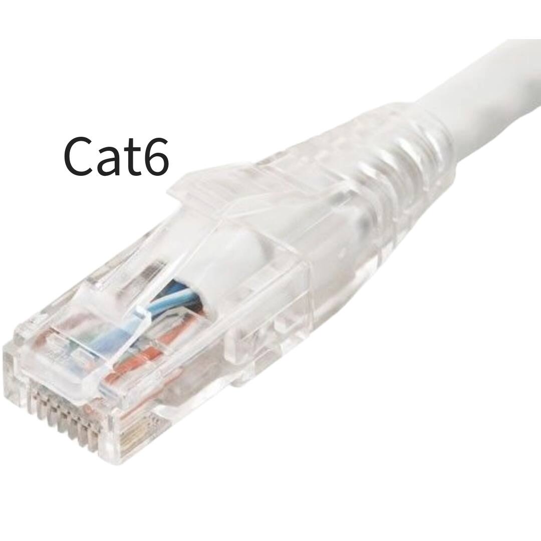 Left. Sanoxy - Sanoxy 3ft Cat 6 550 MHz UTP Ethernet Network Patch Cable with Clear Snagless Boot, White - White.