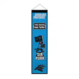 Sporticulture - Carolina Panthers 8" x 32" Icons Banner - Multicolor