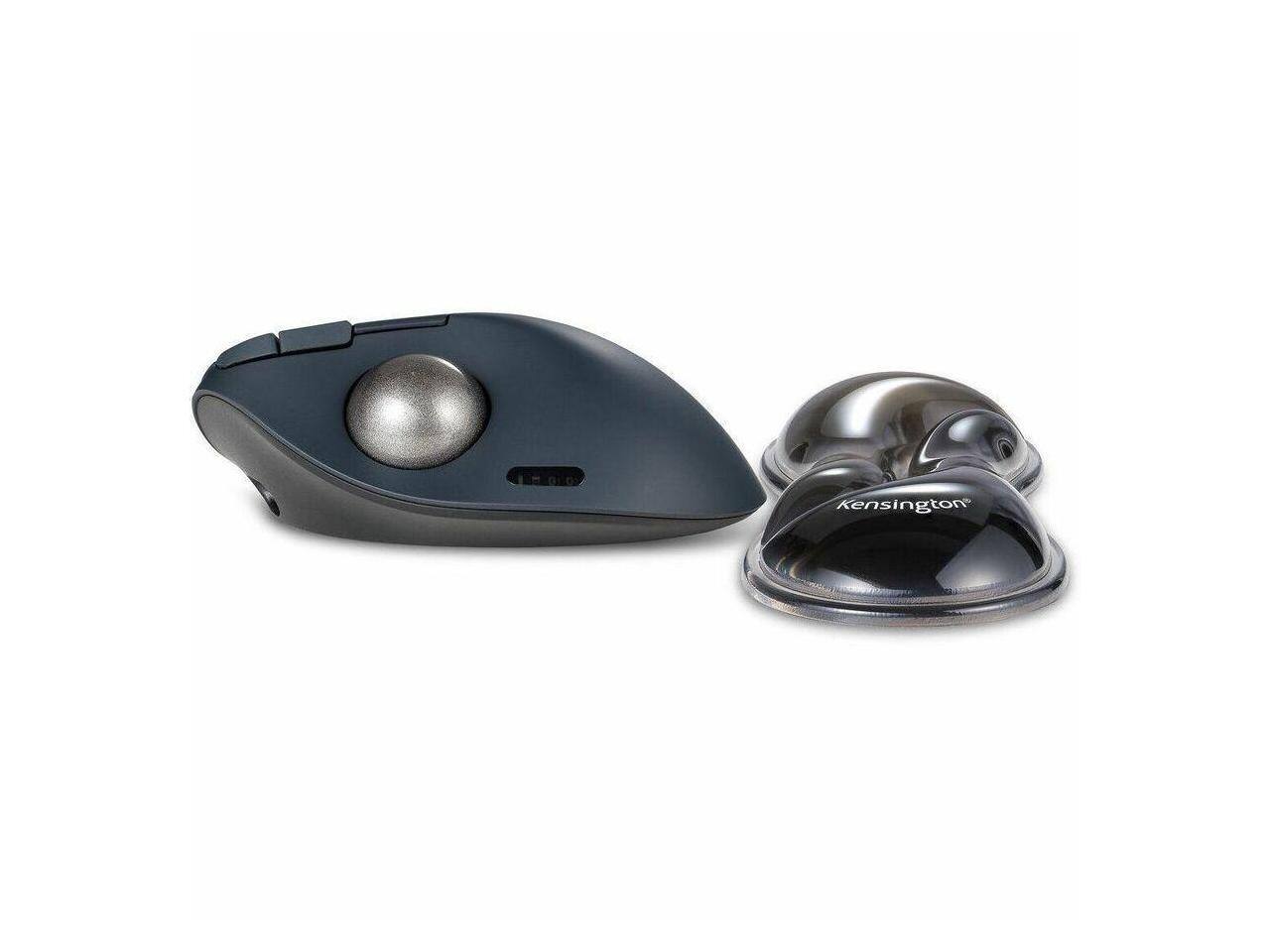 Alt View 3. Kensington - Kensington Slim Duo Gel Wrist Rest - Gray/Black - Strain Resistant - Mouse/Trackball - 1 - Gray.