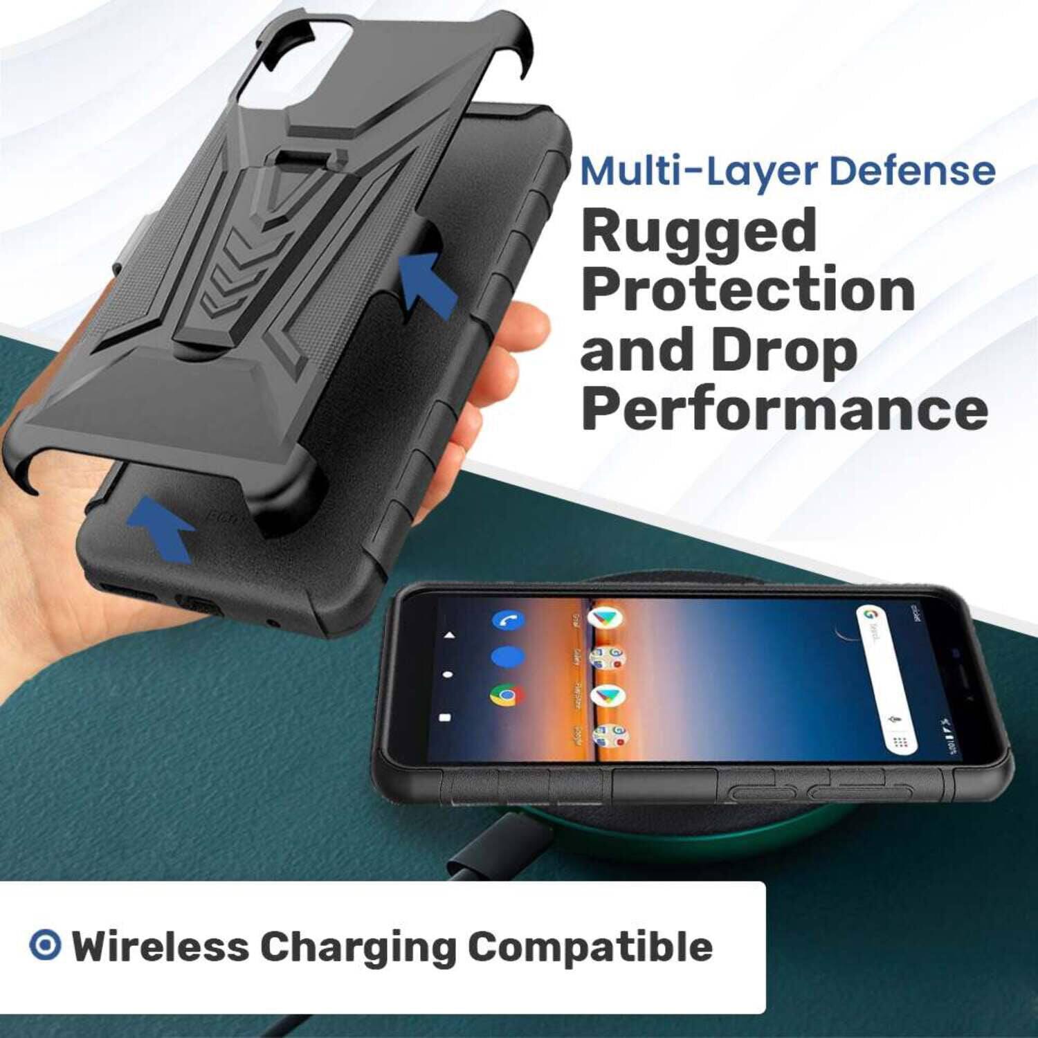 Multi-Layer Defense  
Rugged Protection and Drop Performance  
Wireless Charging Compatible