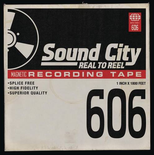 Sound City  
REAL TO REEL  
MAGNETIC RECORDING TAPE  

*SPICE FREE  
*HIGH FIDELITY  
*SUPERIOR QUALITY  

1 INCH X 1800 FEET  

606