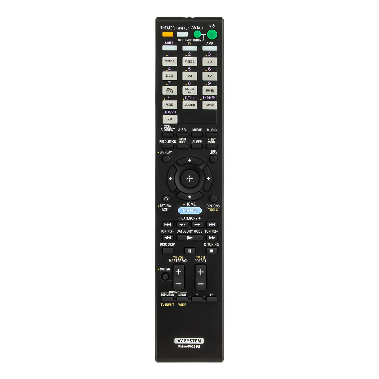 ZdalaMit - RM-AAP023 Remote for Sony Surround Sound A/V AV Receiver STR-K990 RMAAP016 RM-AAP016 148010011 STR-DG810 - Black