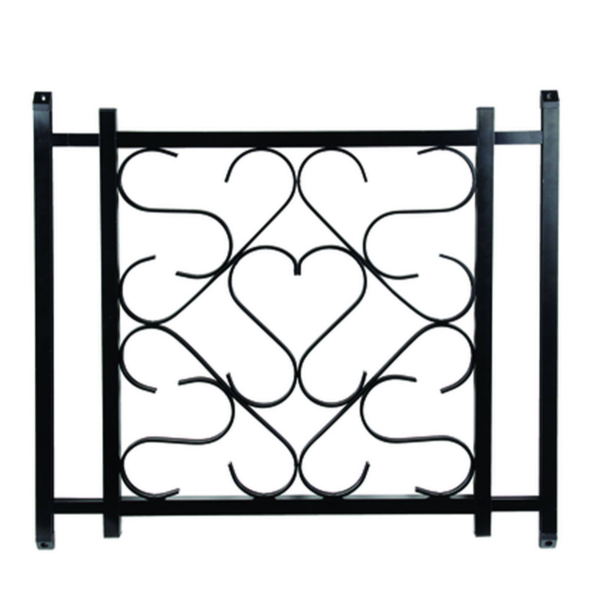 Alt View 4. Camco - Camco RV/Camper Deluxe Screen Door Grille Adjustable Up To 20" to 32", Black - Black.