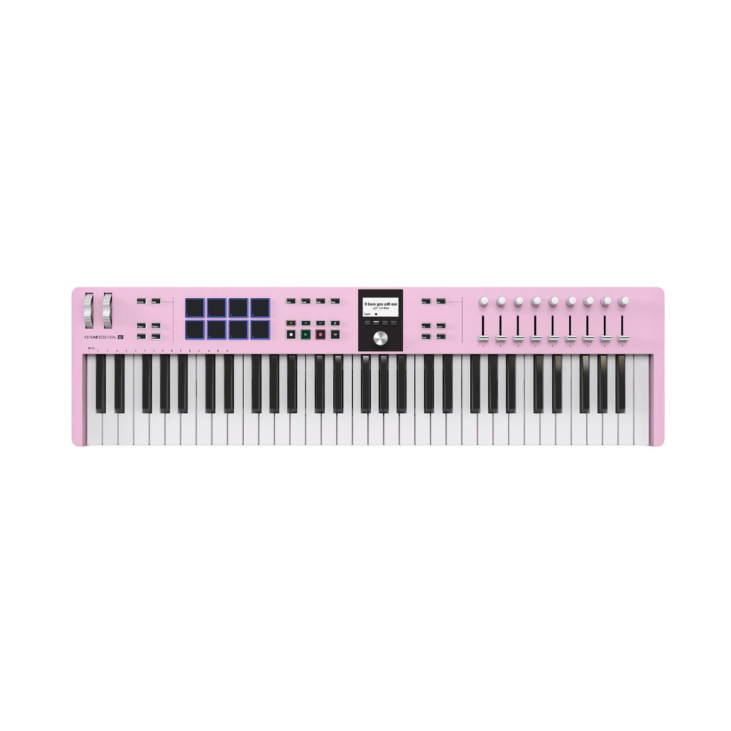 Front. Arturia - Arturia KeyLab Essential 61-Note mk3 Universal MIDI Controller (Rose Quartz).