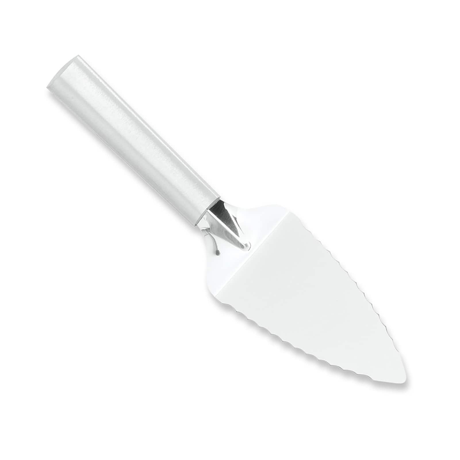 Rada - Cutlery Serrated Pie Server Stainless Steel Face, Aluminum Handle - Silver