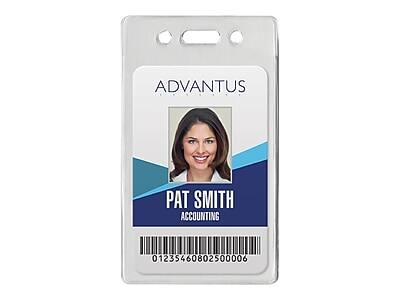 Advantus - ID Badge Holders, 50/Pack (75451) - Clear