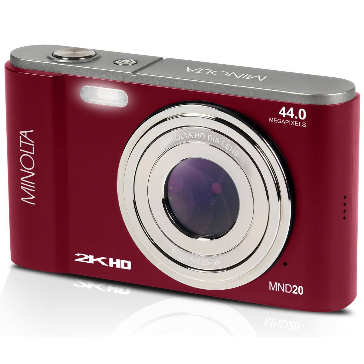 MINOLTA  
MINOLTA 44.0 MEGAPIXELS  
MINOLTA HD DIS LENS  
2KHD F/3.2 2 f=7 36mm  
MND20