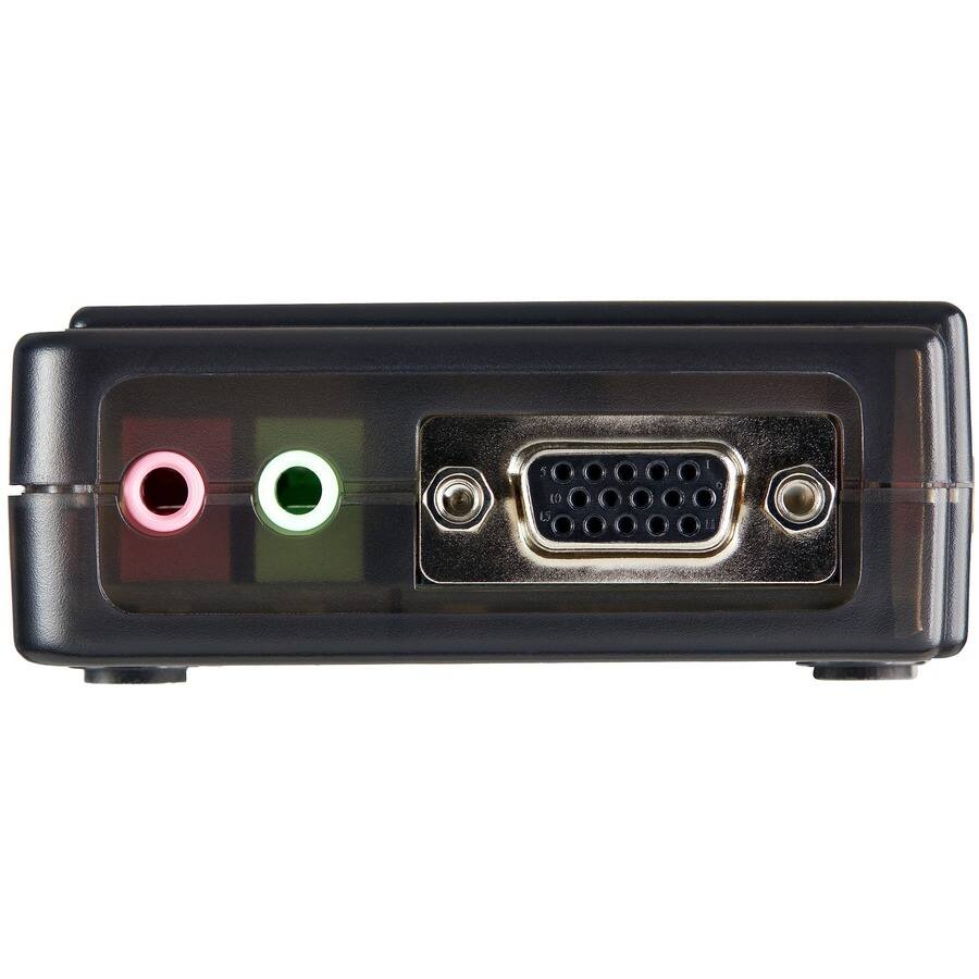Alt View 5. Startech - 4 Port USB KVM Switch Kit with Audio and Cables - Black.