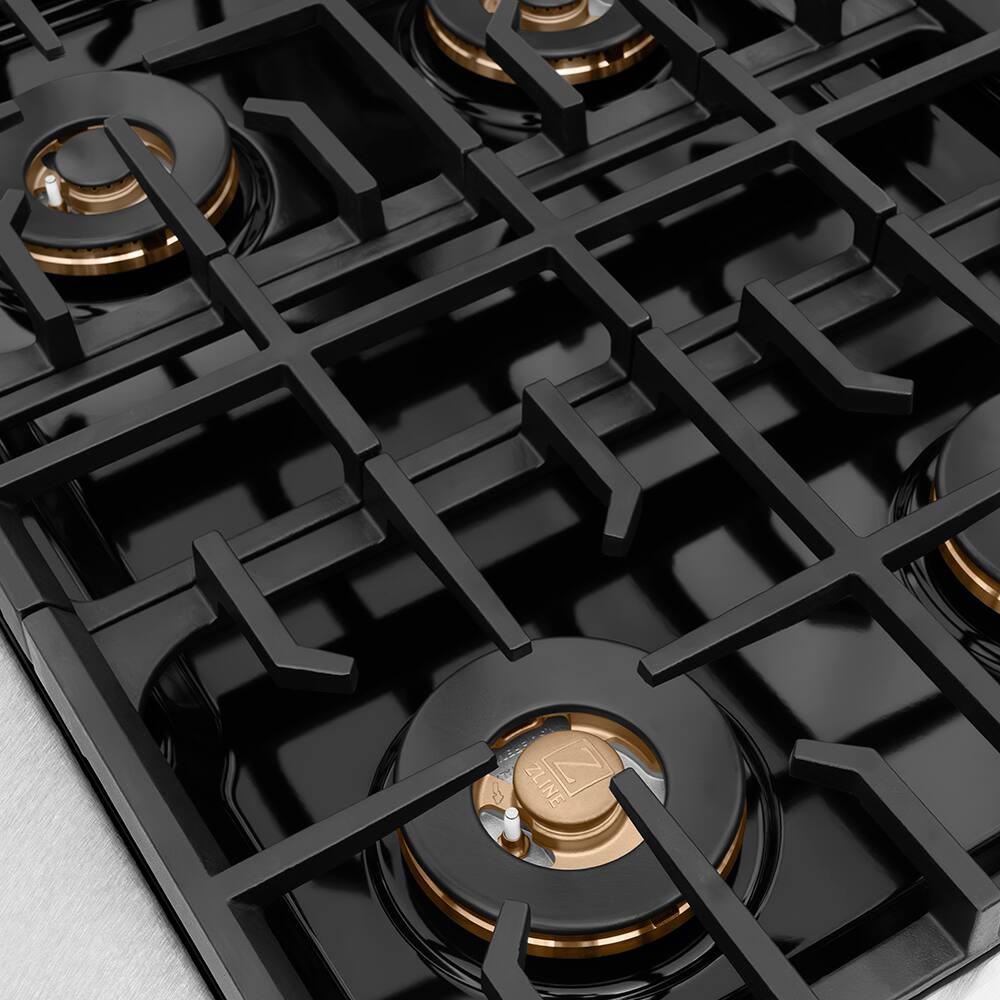 Back. ZLINE - ZLINE 30 in. 4.2 cu. ft. Freestanding Paramount Dual Fuel Range with DuoPro Cooktop - Satin Steel/Black Matte.