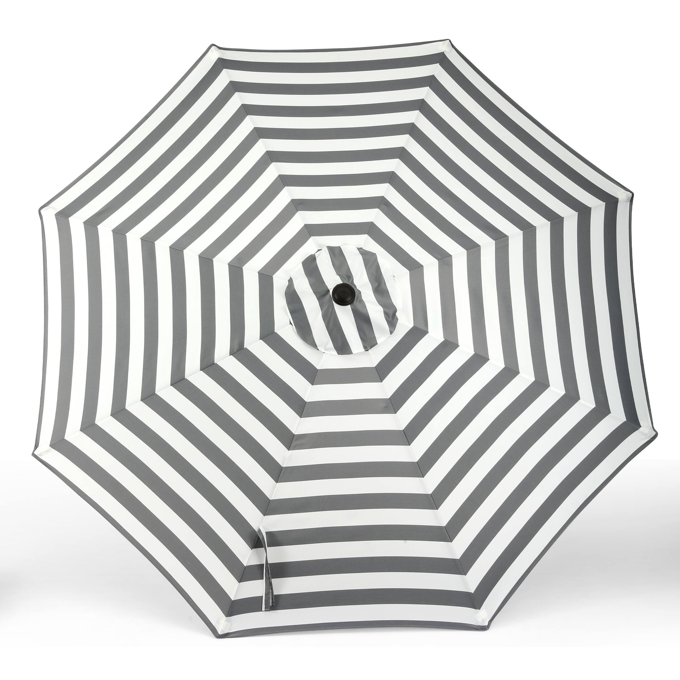 Alt View 2. WestinTrends - WestinTrends Paolo 9 ft. Patio Table Umbrella with tilt and crank features - Gray/White.