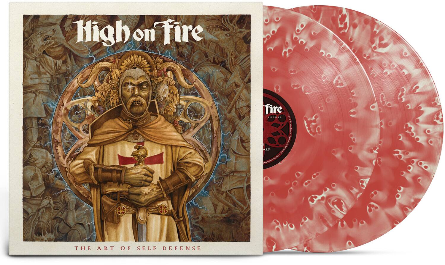 High on Fire - Art Of Self Defense - Ruby & Coke Bottle Clear   - VINYL LP