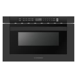 COSMO - COS-12MWDBK 24 in. Haven Collection 1.2 cu. ft. Built-in Microwave Drawer, 1000W, Touch Controls, Defrosting Rack - Matte Black