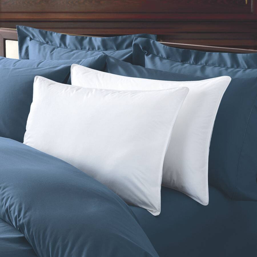 Front. Sweet Home Collection - Bed Pillows for Sleeping Down and Feather 100% Premium Bed Pillow 2 Pack Queen - White.