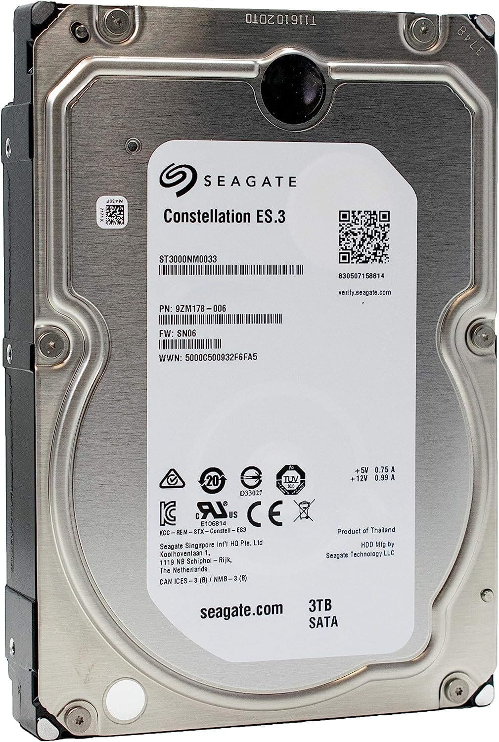 Seagate - Constellation ES.3 3TB,Internal,7200RPM,3.5" (ST3000NM0033) HDD